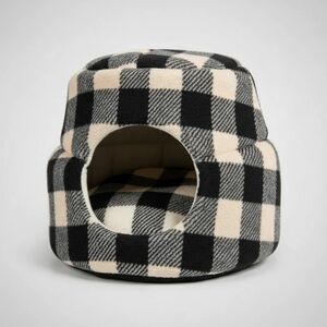 Checkered Pet Bed, Cat Bed, Cat Hut, Dog Hut, 2 In 1 Dog Bed, Pet Suppplies